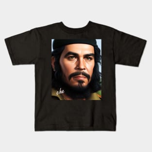 Realistic Portrait of Che Guevara Kids T-Shirt